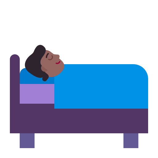 Person-In-Bed-Flat-Medium-Dark icon