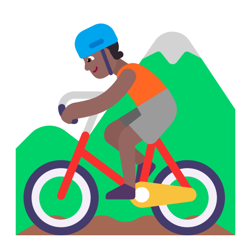 Person-Mountain-Biking-Flat-Medium-Dark icon