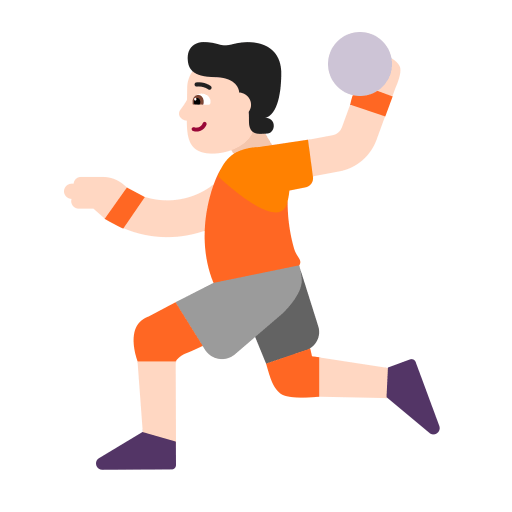 Person-Playing-Handball-Flat-Light icon