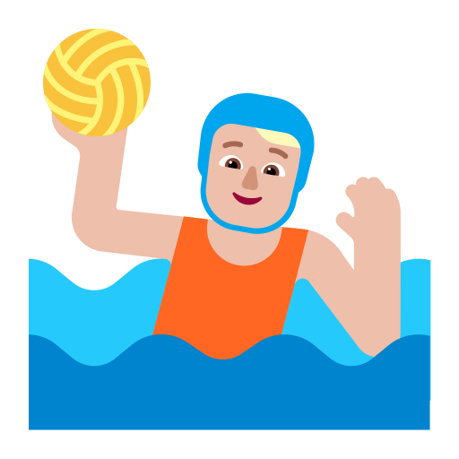 Person Playing Water Polo Flat Medium Light icon