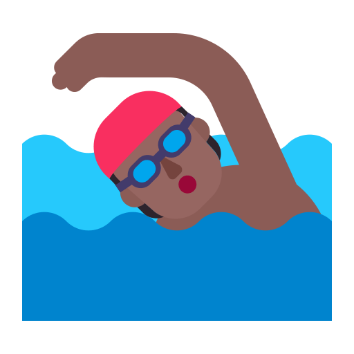 Person-Swimming-Flat-Medium-Dark icon