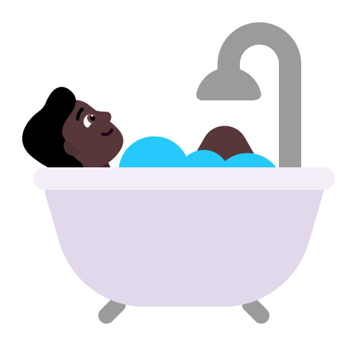 Person-Taking-Bath-Flat-Dark icon