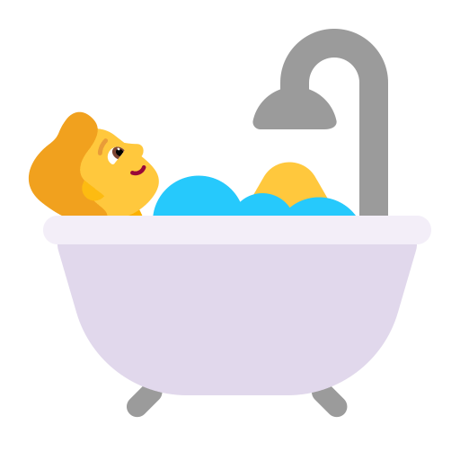 Person-Taking-Bath-Flat-Medium-Dark icon