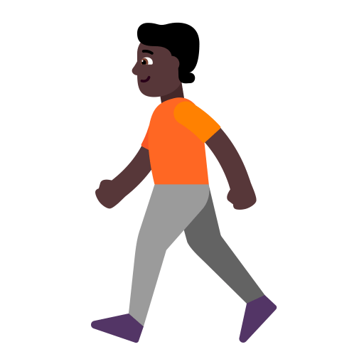 Person-Walking-Flat-Dark icon