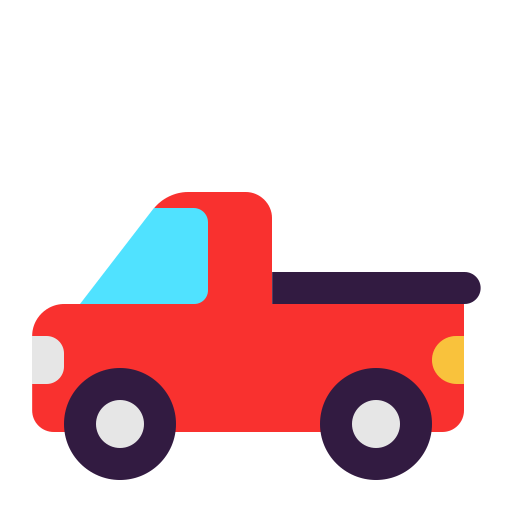 Pickup-Truck-Flat icon