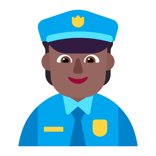 Police-Officer-Flat-Medium-Dark icon