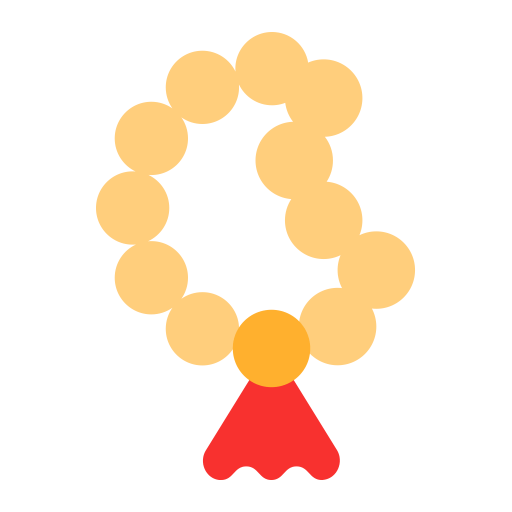 Prayer-Beads-Flat icon