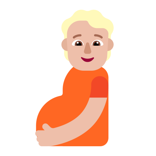 Pregnant-Person-Flat-Medium-Light icon