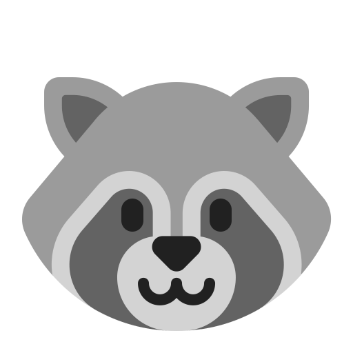 Raccoon-Flat icon