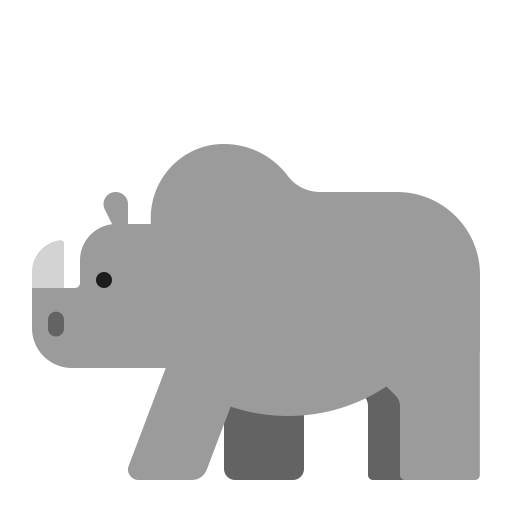Rhinoceros-Flat icon