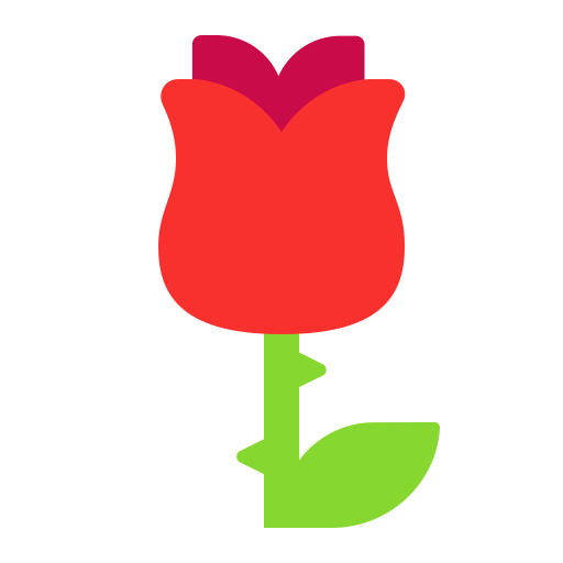 Rose-Flat icon