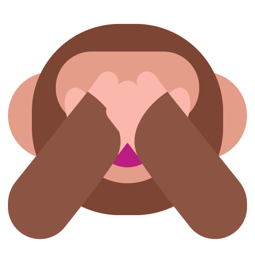 See-No-Evil-Monkey-Flat icon
