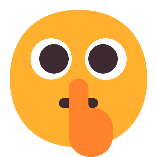 Shushing-Face-Flat icon