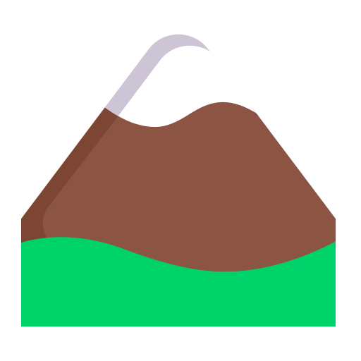 Snow-Capped-Mountain-Flat icon