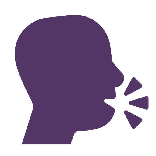 Speaking-Head-Flat icon