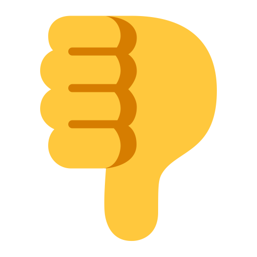 Thumbs-Down-Flat-Default icon