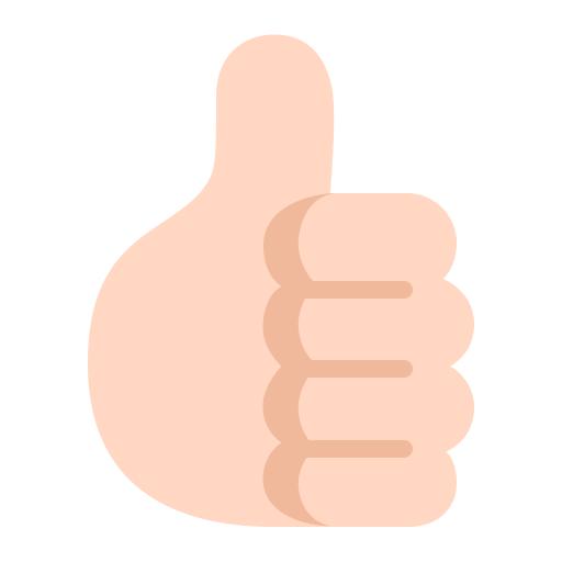 Thumbs-Up-Flat-Light icon