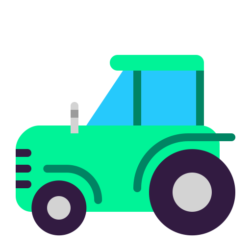 Tractor-Flat icon