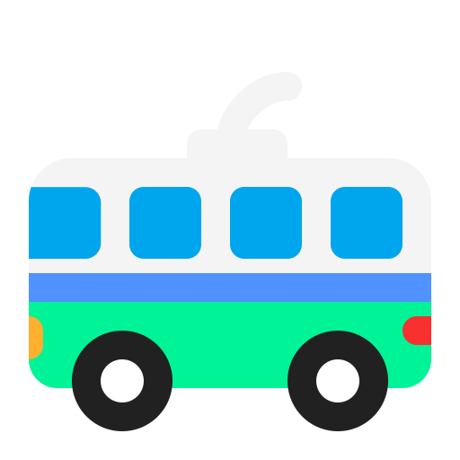 Trolleybus Flat icon