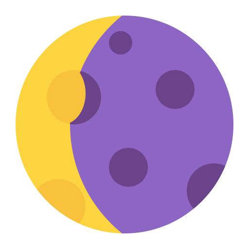 Waning-Crescent-Moon-Flat icon
