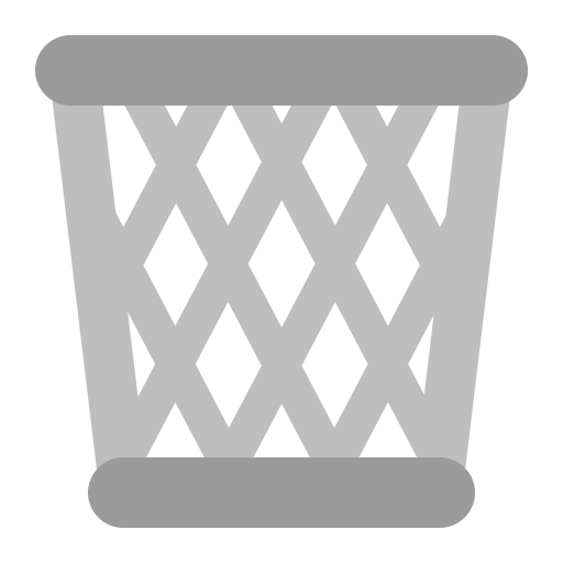 Wastebasket-Flat icon