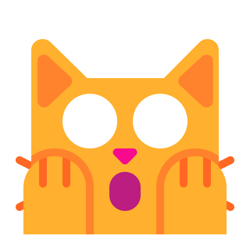 Weary Cat Flat icon
