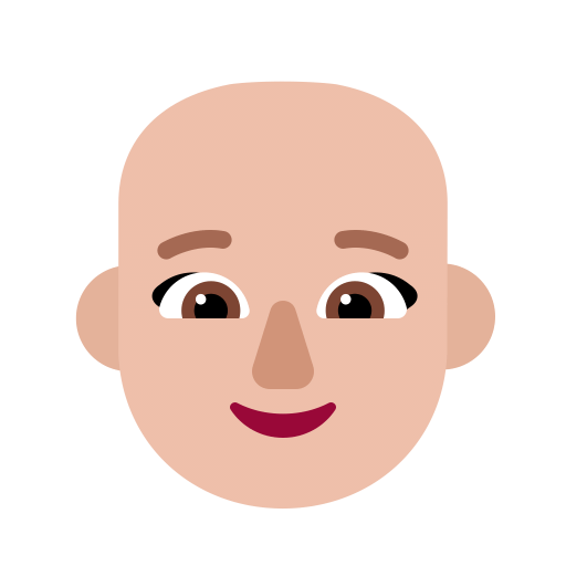 Woman-Bald-Flat-Medium-Light icon