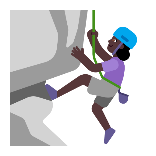 Woman-Climbing-Flat-Dark icon