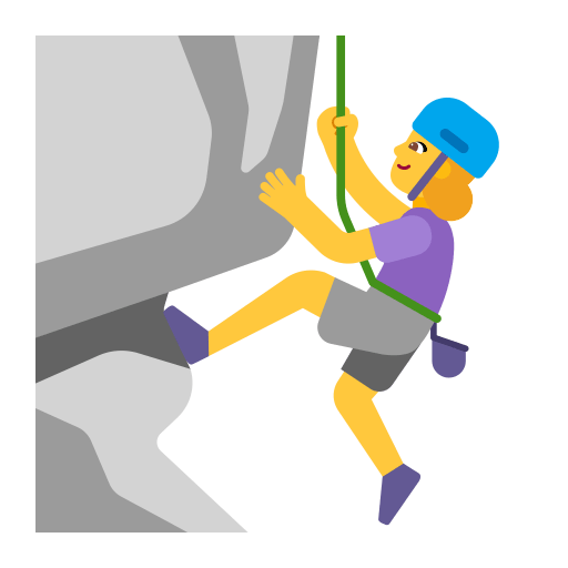 Woman-Climbing-Flat-Default icon