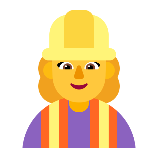 Woman-Construction-Worker-Flat-Default icon