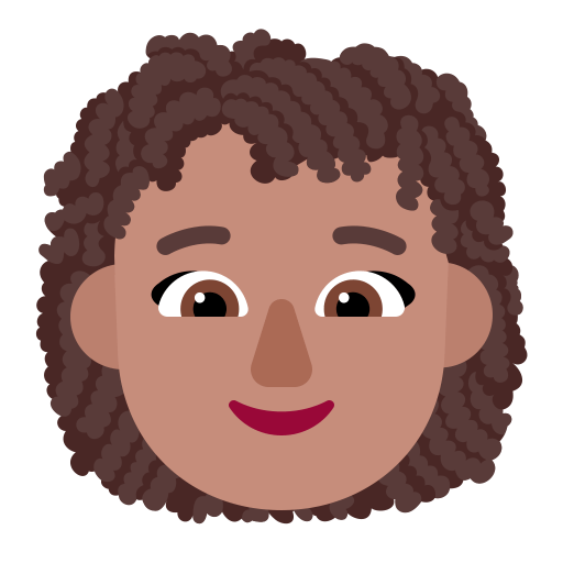 Woman-Curly-Hair-Flat-Medium icon