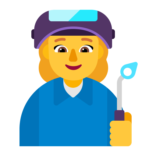 Woman Factory Worker Flat Default icon