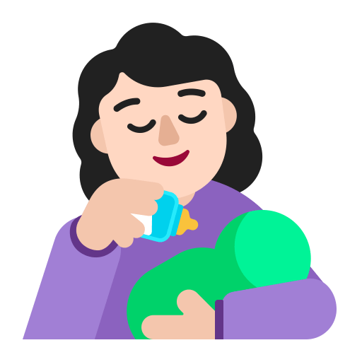 Woman-Feeding-Baby-Flat-Light icon