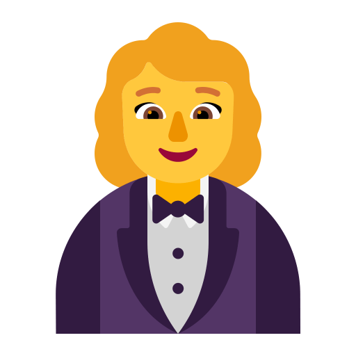 Woman In Tuxedo Flat Default icon