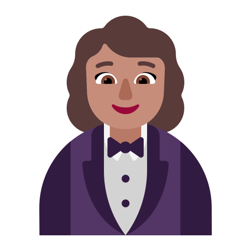 Woman-In-Tuxedo-Flat-Medium icon