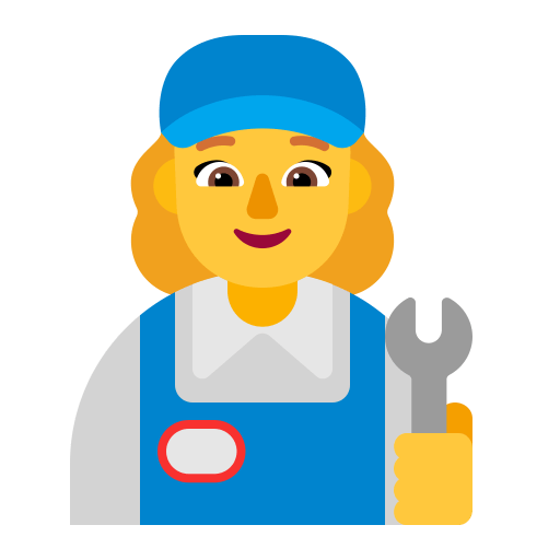 Woman-Mechanic-Flat-Default icon