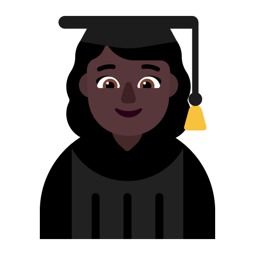 Woman-Student-Flat-Dark icon
