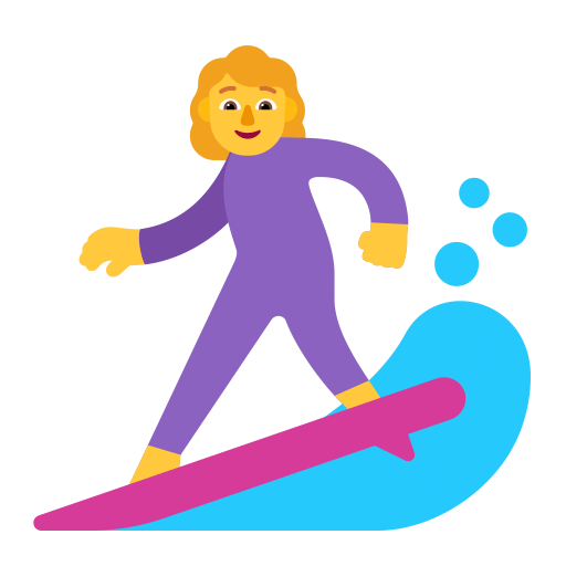 Woman-Surfing-Flat-Default icon