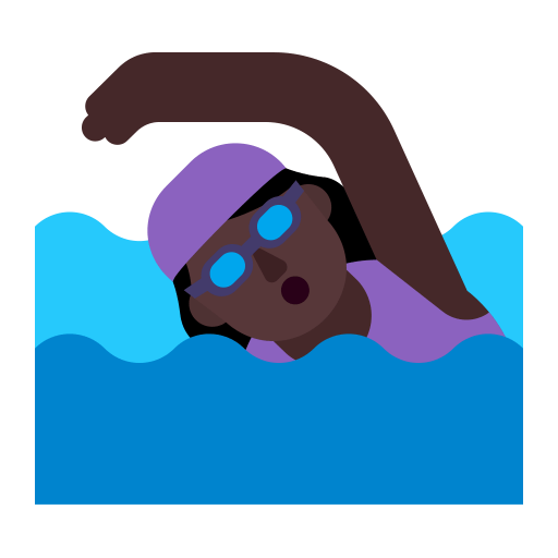 Woman-Swimming-Flat-Dark icon