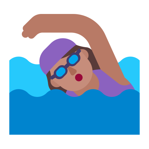 Woman-Swimming-Flat-Medium icon