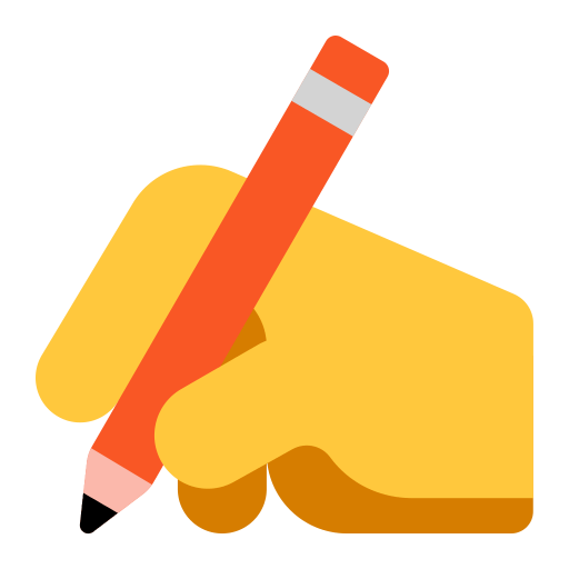 Writing-Hand-Flat-Default icon