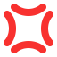 Anger Symbol Flat icon