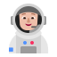 Astronaut Flat Medium Light icon