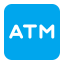 Atm Sign Flat icon