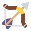 Bow And Arrow Flat icon