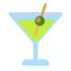 Cocktail Glass Flat icon