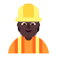 Construction Worker Flat Dark icon