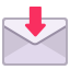 Envelope With Arrow Flat icon