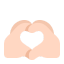 Heart Hands Flat Light icon