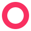 Hollow Red Circle Flat icon